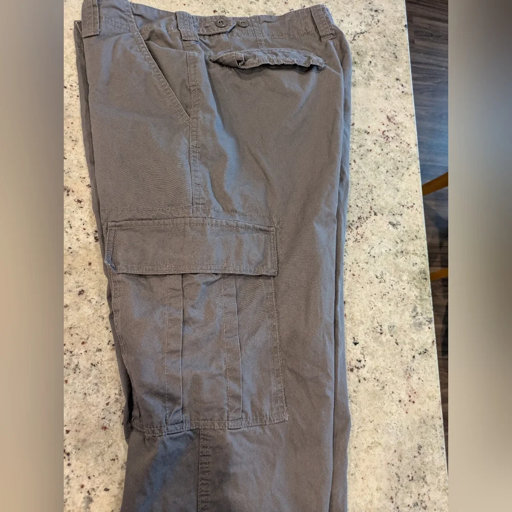 RedHead Men’s Cargo Pants 32x30 Gray 100% Cotton Utility Work Outdoor Hiking